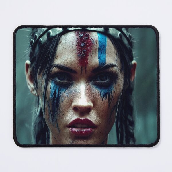 Item preview, Viking Woman Warrior Princess – Female Portrait Of A Viking Woman Princess Warrior |Midjourney AI Generated Art designed and sold by MadeByRobots.