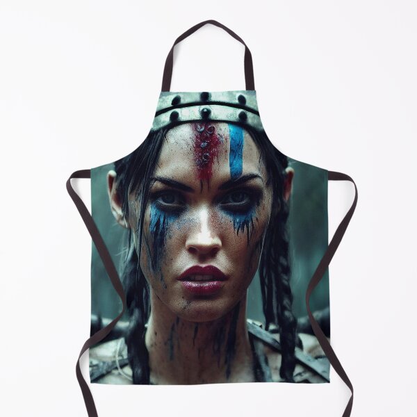 Item preview, Viking Woman Warrior Princess – Female Portrait Of A Viking Woman Princess Warrior |Midjourney AI Generated Art designed and sold by MadeByRobots.