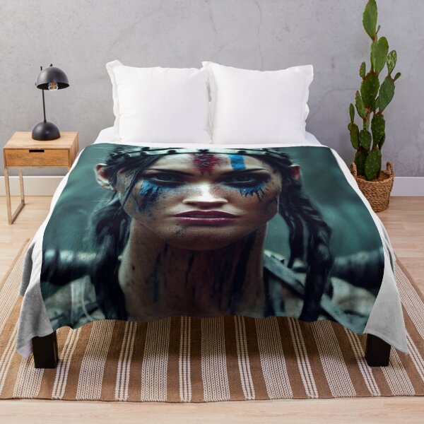 Item preview, Viking Woman Warrior Princess – Female Portrait Of A Viking Woman Princess Warrior |Midjourney AI Generated Art designed and sold by MadeByRobots.