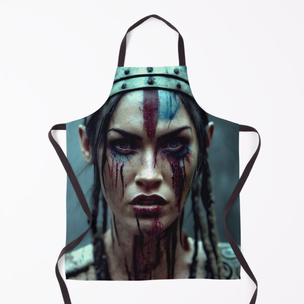 Item preview, Viking Woman Warrior Princess – Female Portrait Of A Viking Woman Princess Warrior |Midjourney AI Generated Art designed and sold by MadeByRobots.