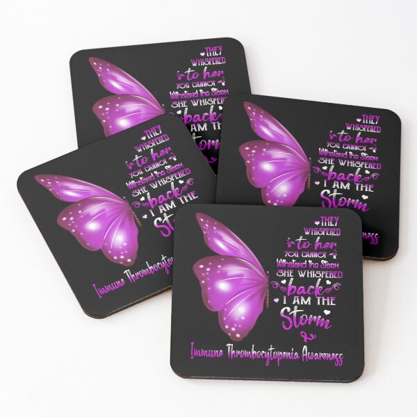 Item preview, She Whispered Back I Am The Storm Immune Thrombocytopenia Awareness Butterfly designed and sold by frechettee.