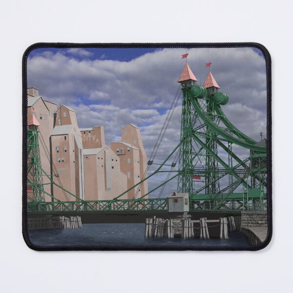 Item preview, Historic Michigan Avenue Jackknife Bascule Bridge of Buffalo, New York designed and sold by abbottoons.