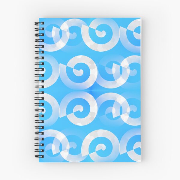 Artikelvorschau, Weiße Spirale & blauer Hintergrund entworfen und verkauft von DesignBy79.