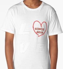 1st Wedding Anniversary Shirt Marriage Gift For Couples Long T-Shirt