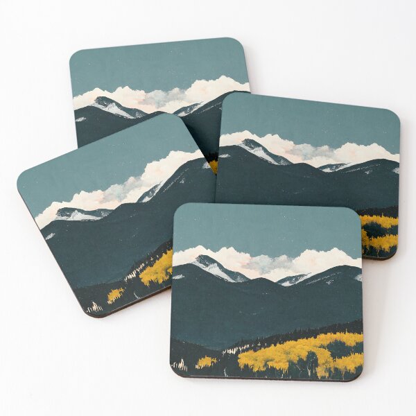 Item preview, Calm Colorado mountain scene with aspens designed and sold by LordHelmets.