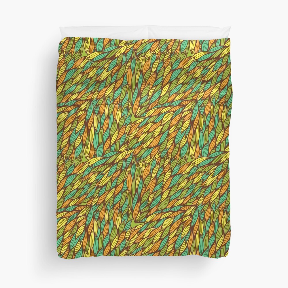 Hand drawn swirly pattern Duvet Cover