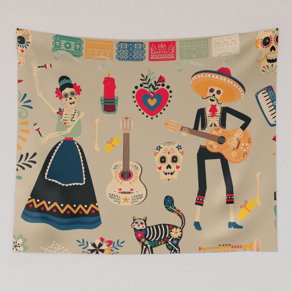 Item preview, Halloween Mexican Style - Spooky Halloween designed and sold by Vero De.