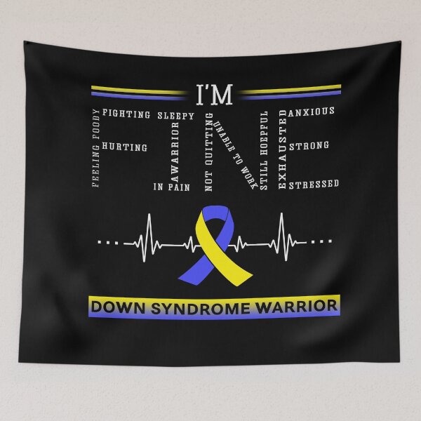 Item preview, I'm Fine Down Syndrome Warrior Support Down Syndrome Awareness Gifts designed and sold by rechardtee.