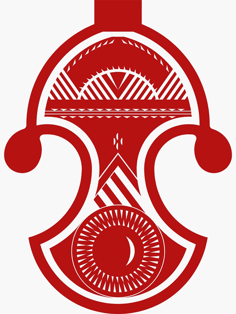 "red symbol of hospitality Tuareg Berber Algeria" Sticker for Sale by