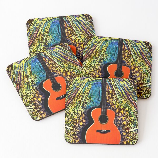 Item preview, Vintage Acoustic Guitar Design designed and sold by Jrw-Design.