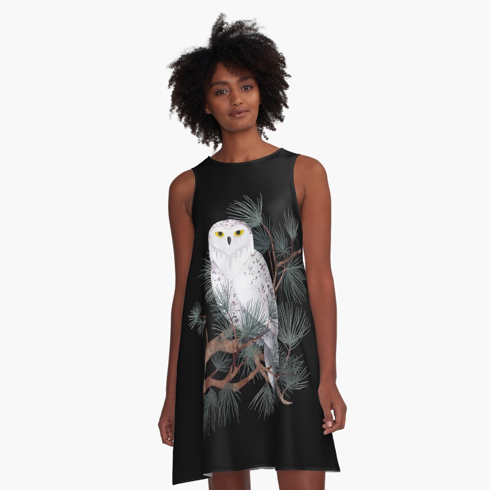 Snowy A-Line Dress