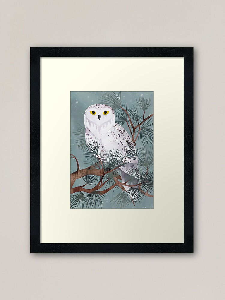 Alternate view of Snowy Framed Art Print