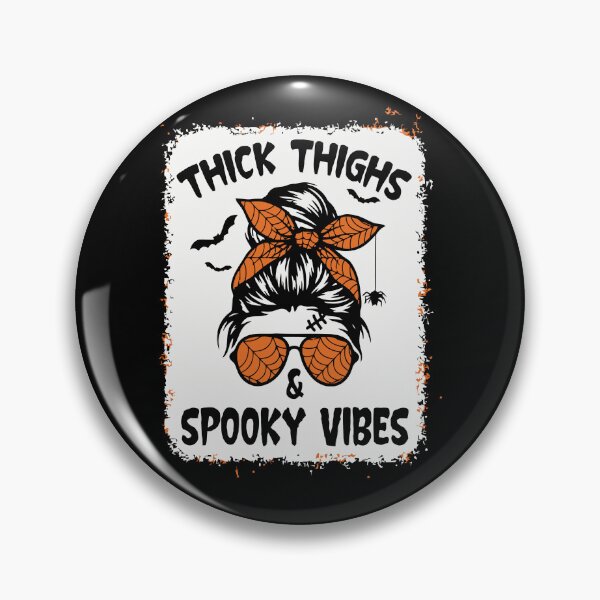 Artikelvorschau, Thick Thighs And Spooky Vibes Sourpuss Spooky Vibes T-Shirt entworfen und verkauft von artzaka.