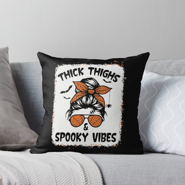 Item preview, Thick Thighs And Spooky Vibes Sourpuss Spooky Vibes T-Shirt designed and sold by artzaka.