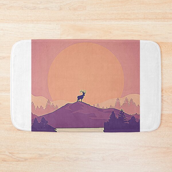 Item preview, Deer Landscape, Deer next to the moon designed and sold by CRO-DESIGN.
