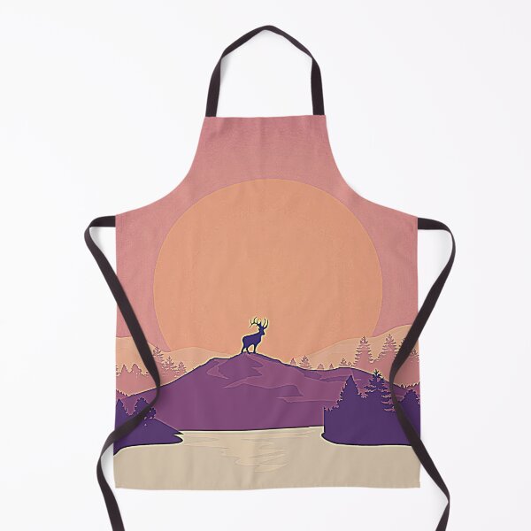 Item preview, Deer Landscape, Deer next to the moon designed and sold by CRO-DESIGN.
