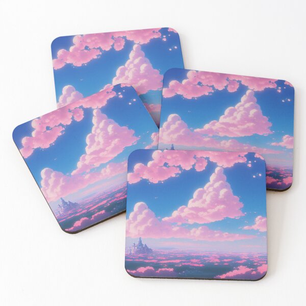 Item preview, Pink Fantasy Castle in the Clouds | 90s Anime Inspired, Japanese Aesthetic designed and sold by snowingtoday.