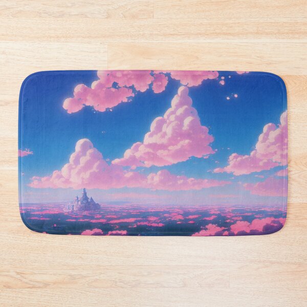 Item preview, Pink Fantasy Castle in the Clouds | 90s Anime Inspired, Japanese Aesthetic designed and sold by snowingtoday.