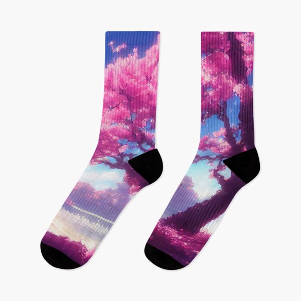Item preview, Cherry Blossoms by the Lake | 90s Anime Inspired, Japanese Aesthetic designed and sold by snowingtoday.