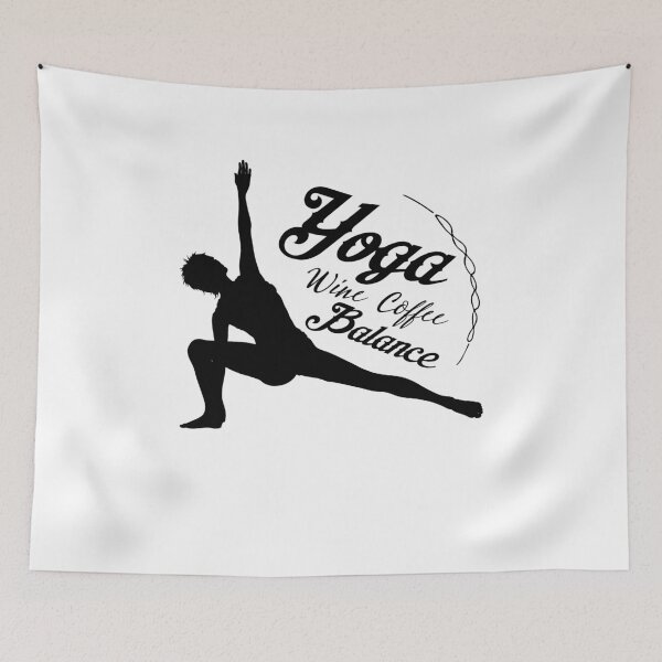 Item preview, Yoga Wine Coffee Balance Funny Gift designed and sold by miracletee.