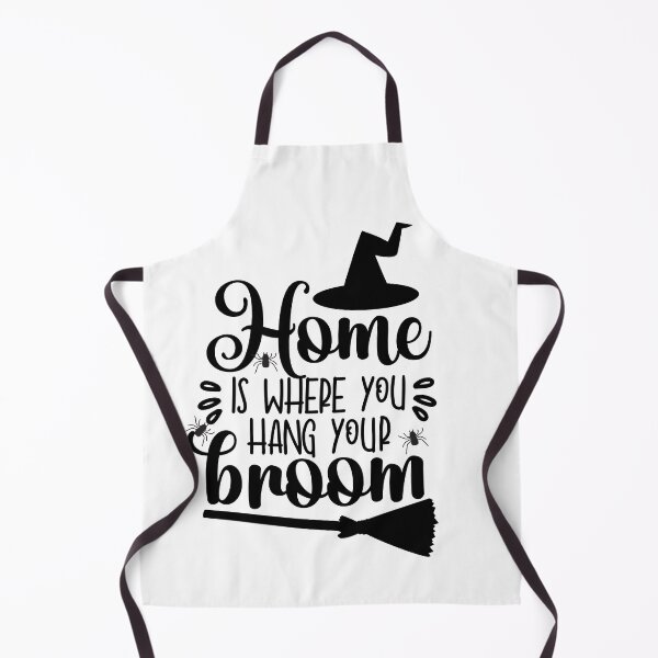 Item preview, Home Is Where You Hang Your Broom - Cute Halloween designed and sold by Vero De.