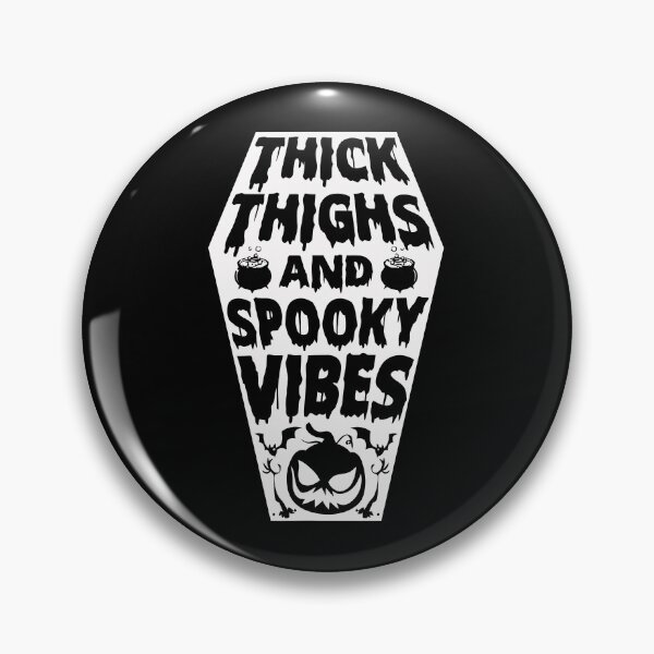 Artikelvorschau, Thick Thighs And Spooky Vibes Sourpuss Spooky Vibes T-Shirt entworfen und verkauft von artzaka.