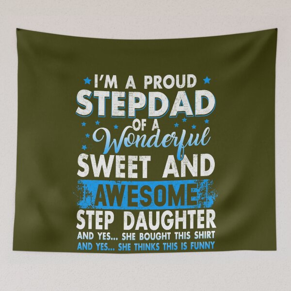 Item preview, I'm A Proud Stepdad Of A Freaking Awesome Stepdaughter Mens funny gift Birthday Fathers Day Christmas  designed and sold by Simeon	 Dorelus.