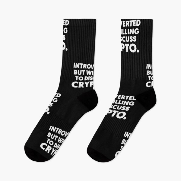 Item preview, Introverted But Willing To Discuss Crypto designed and sold by Tema EL.