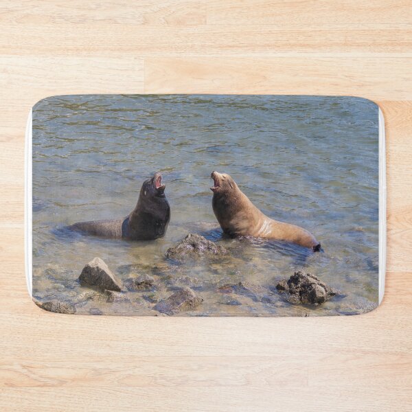 Item preview, Sea Lions Singing a Duet in the Water designed and sold by SafariByMarisa.