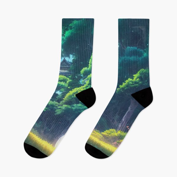Item preview, A Japanese Shrine in the Forest | 90s Anime Inspired Aesthetic designed and sold by snowingtoday.