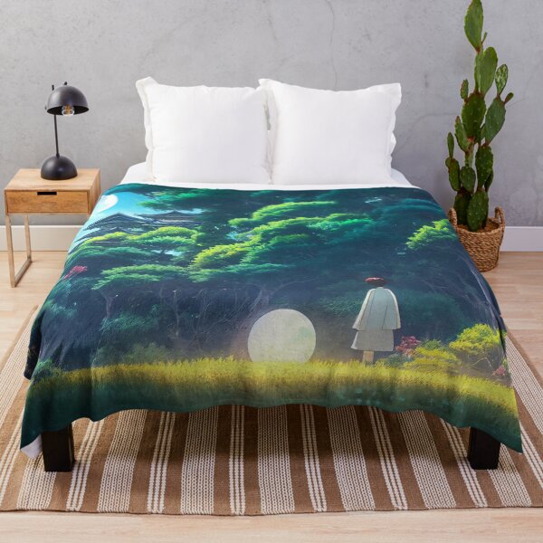 Item preview, A Japanese Shrine in the Forest | 90s Anime Inspired Aesthetic designed and sold by snowingtoday.