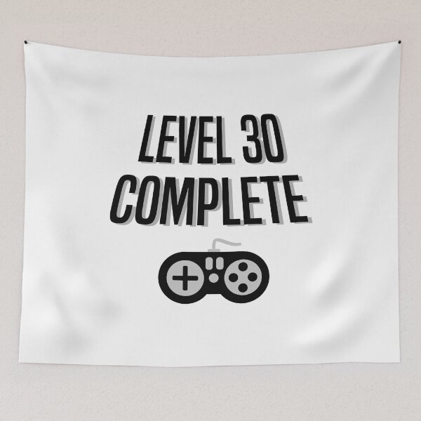 Aperçu de l'œuvre Funny Gamer 30e anniversaire Niveau 30 complet créée et vendue par miracletee.