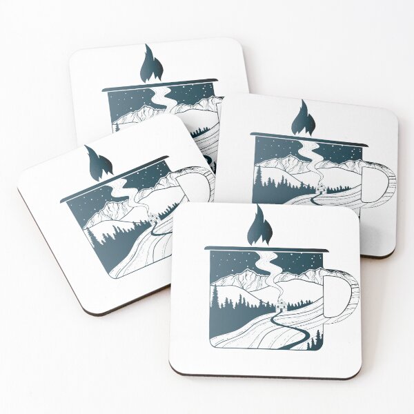Item preview, ice hot mountains coffee designed and sold by XXgooddeedXX.