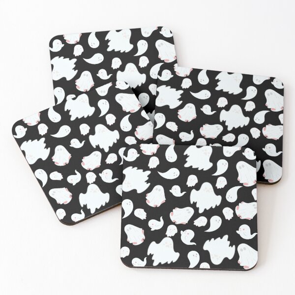 Item preview, Black and White Ghost Pattern - Spooky Halloween designed and sold by Vero De.