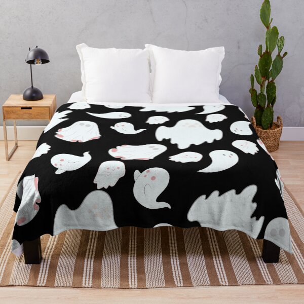 Item preview, Black and White Ghost Pattern - Spooky Halloween designed and sold by Vero De.