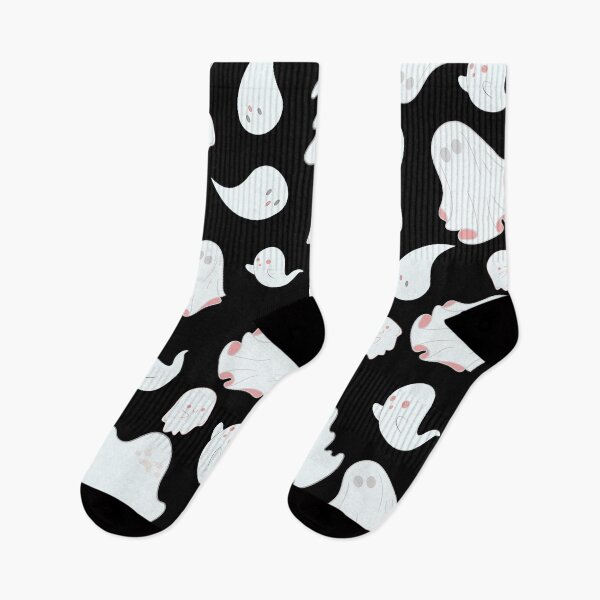 Item preview, Black and White Ghost Pattern - Spooky Halloween designed and sold by Vero De.