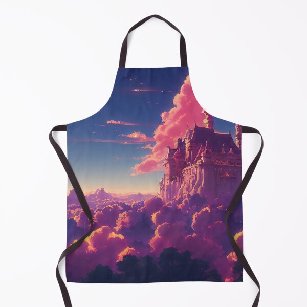 Item preview, Pink Castle Island in the Clouds | 90s Anime Inspired Aesthetic designed and sold by snowingtoday.