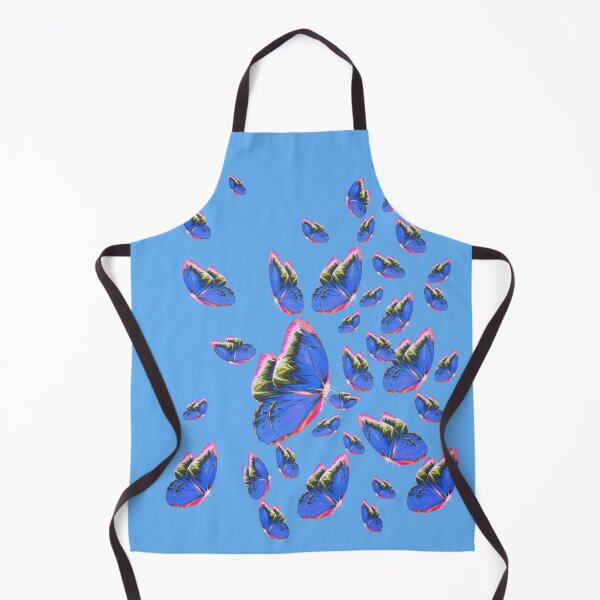 Item preview, Beautiful Blue Butterflies with Blue Background designed and sold by atroffire.