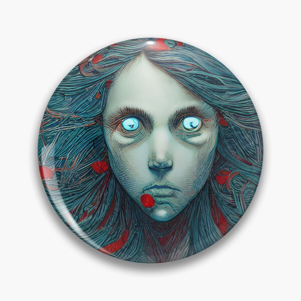 Item preview, His Deathly Blue Eyes designed and sold by AbstractlyArt.