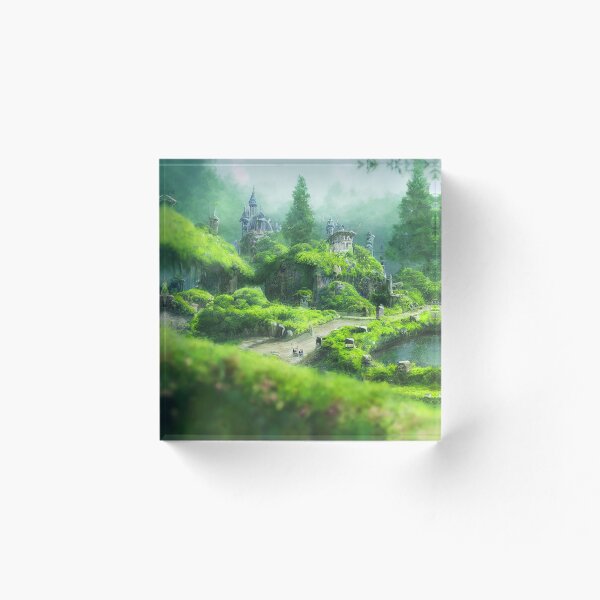 Item preview, Abandoned Castle in the Old Forest | 90s Japanese Anime Inspired Aesthetic designed and sold by snowingtoday.