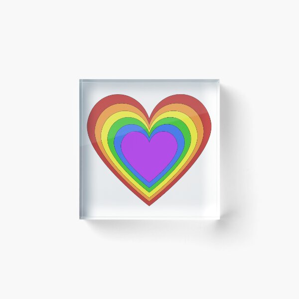 Item preview, Nested Rainbow Heart designed and sold by ThePurpleFrog.