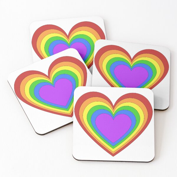 Item preview, Nested Rainbow Heart designed and sold by ThePurpleFrog.