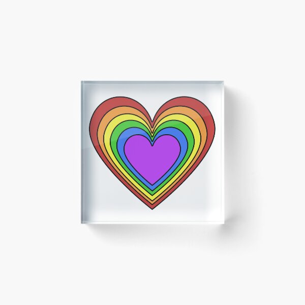 Item preview, Nested Rainbow Heart designed and sold by ThePurpleFrog.