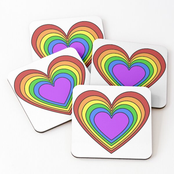 Item preview, Nested Rainbow Heart designed and sold by ThePurpleFrog.