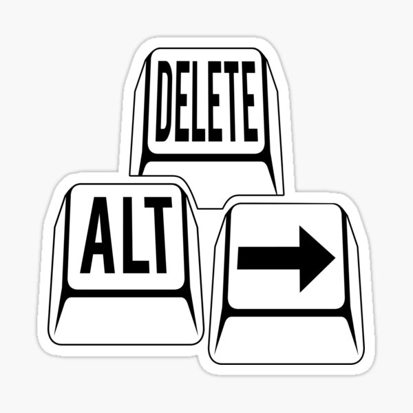Delete Alt Right Sticker