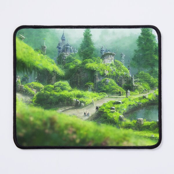 Item preview, Abandoned Castle in the Old Forest | 90s Japanese Anime Inspired Aesthetic designed and sold by snowingtoday.