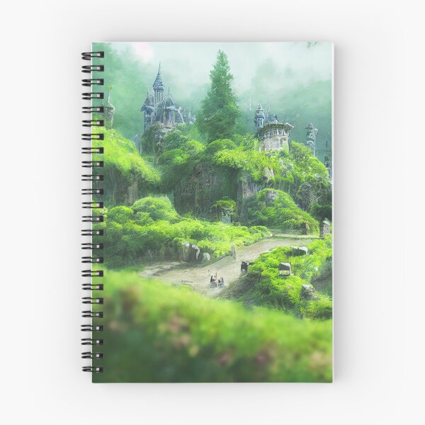 Item preview, Abandoned Castle in the Old Forest | 90s Japanese Anime Inspired Aesthetic designed and sold by snowingtoday.