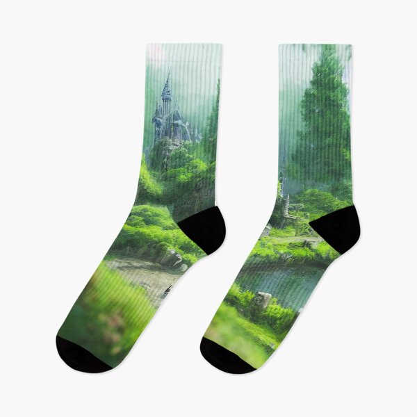 Item preview, Abandoned Castle in the Old Forest | 90s Japanese Anime Inspired Aesthetic designed and sold by snowingtoday.