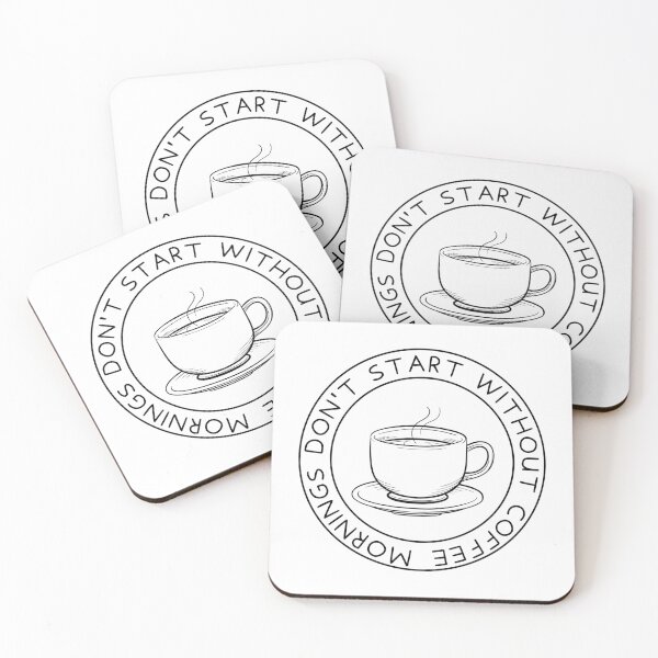 Item preview, Mornings don't start without coffee designed and sold by SushiAnn.