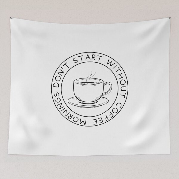 Item preview, Mornings don't start without coffee designed and sold by SushiAnn.